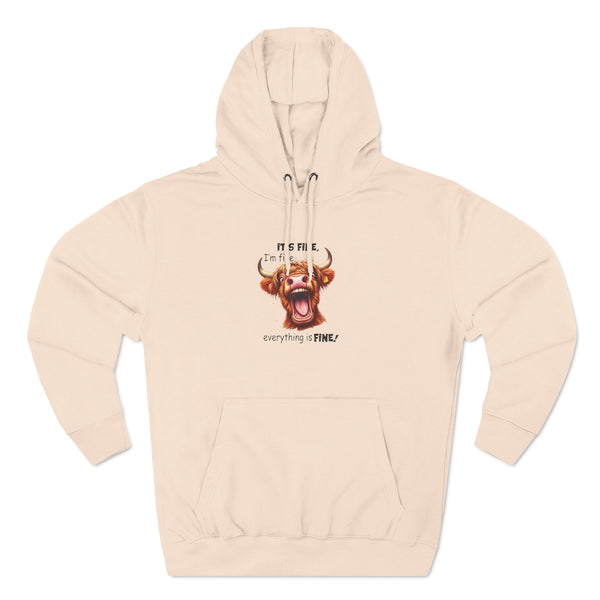 Three-Panel Fleece Hoodie