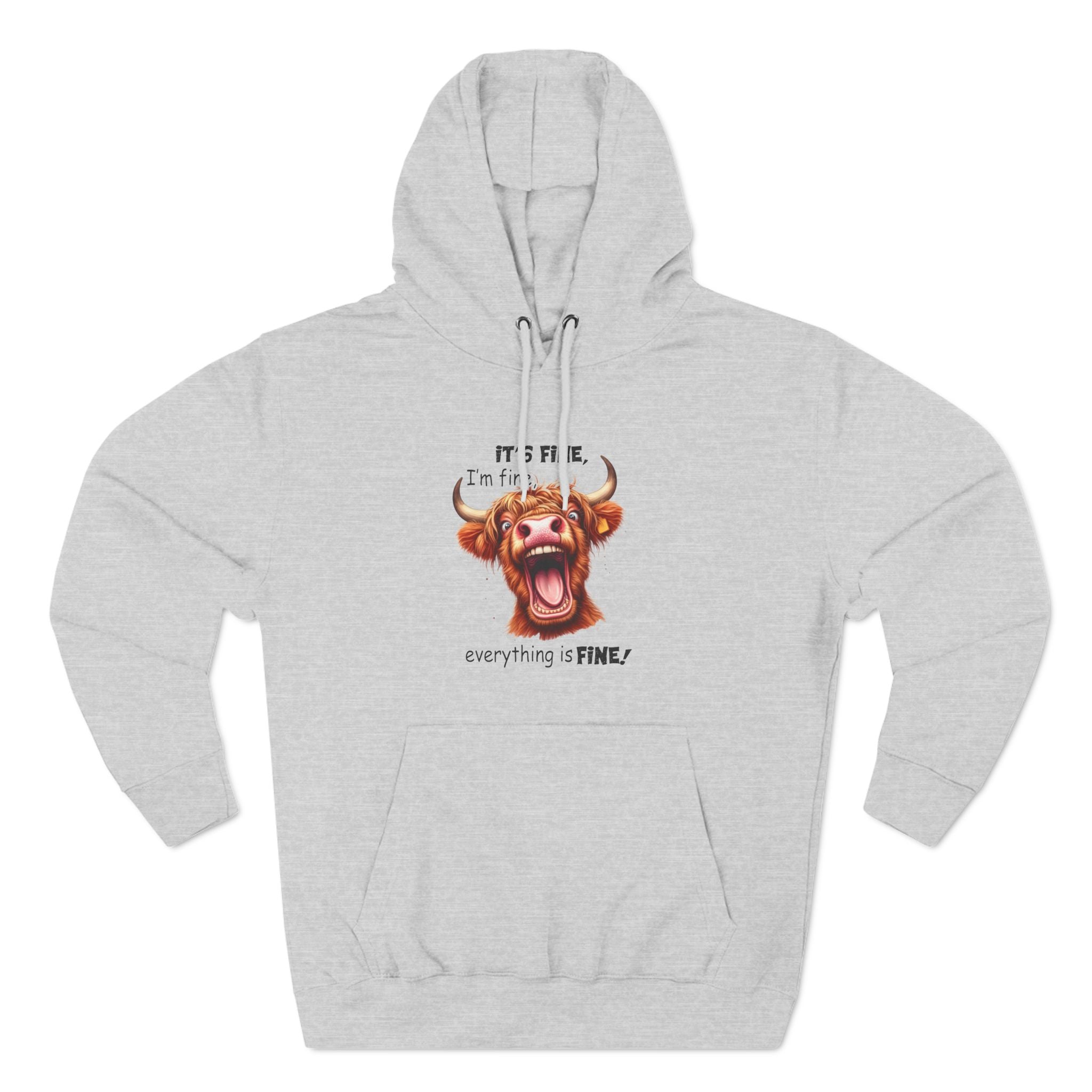 Three-Panel Fleece Hoodie