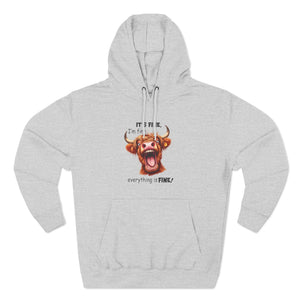 Three-Panel Fleece Hoodie