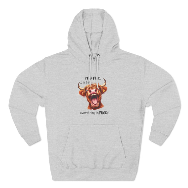 Three-Panel Fleece Hoodie