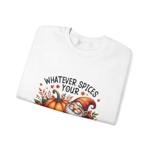 WHATEVER SPICES YOUR PUMPKIN Unisex Heavy Blend™ Crewneck Sweatshirt