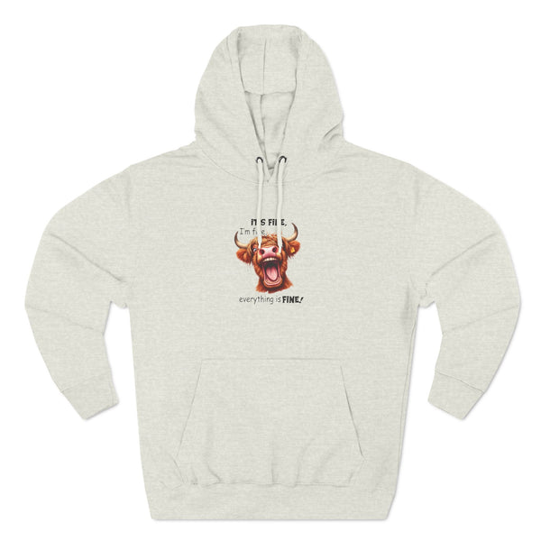 Three-Panel Fleece Hoodie