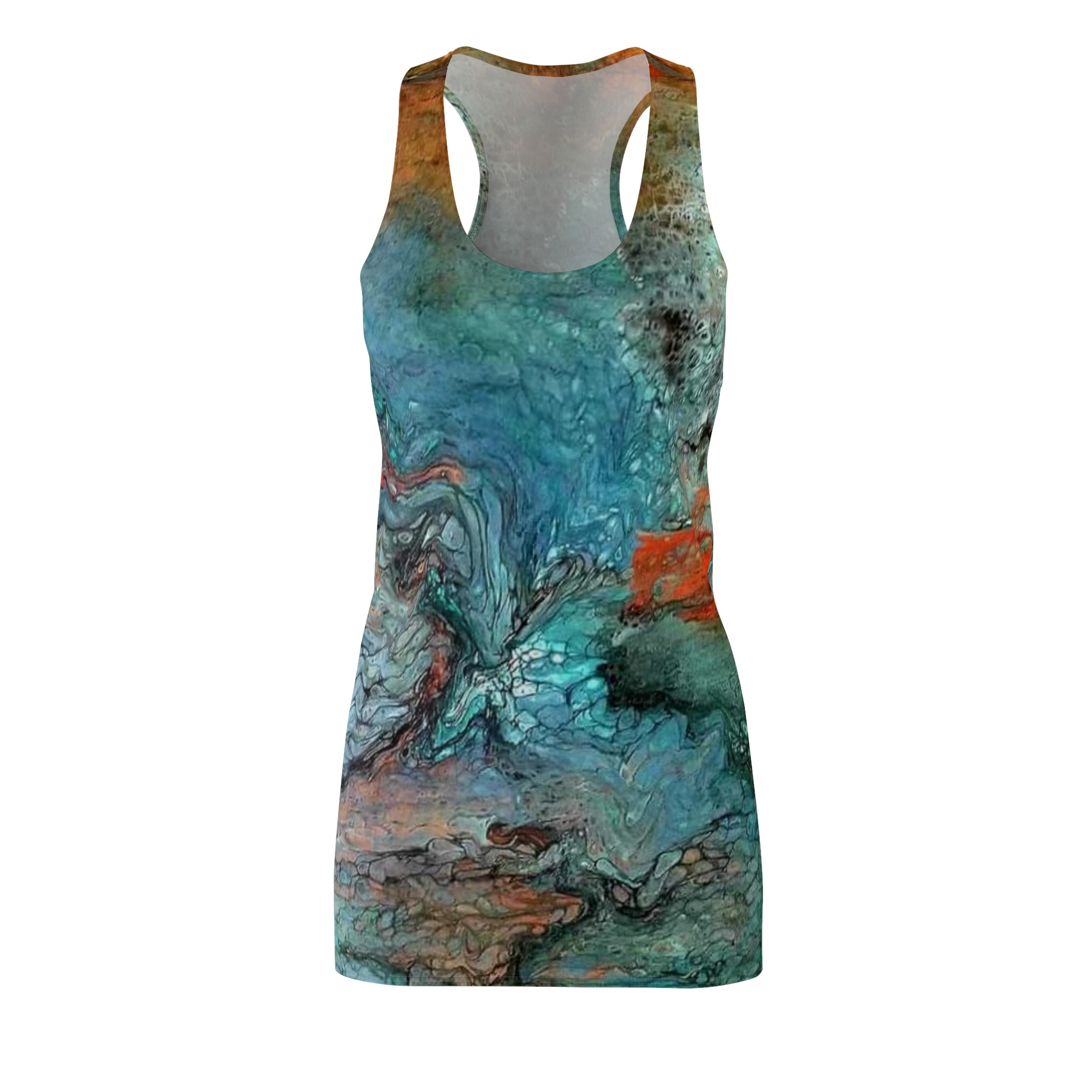 Women's Cut & Sew Racerback Dress (AOP)