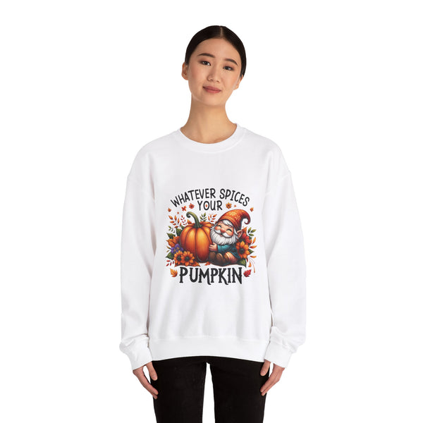 WHATEVER SPICES YOUR PUMPKIN Unisex Heavy Blend™ Crewneck Sweatshirt